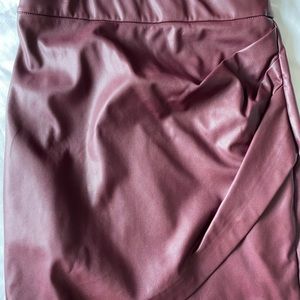 Dynamite faux leather burgundy skirt. Small